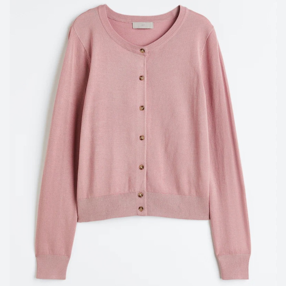 89th & Madison Pink Cardigan Sweater Size XL